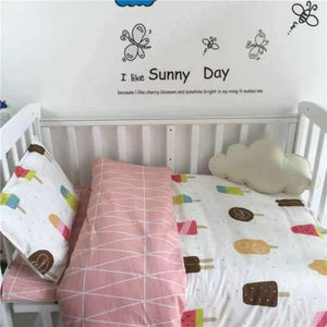 Planet Gates Purple 3PCS Newborn Baby Bed sheets Crib Quilt Cover infant Baby Cot Bedding 100% cotton,(Duvet Cover+Sheet+Pillowcase)