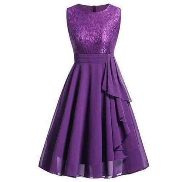 Planet Gates purple / 4 Chiffon and Lace navy blue Short Bridesmaid Dresses Weddiong Party Dress 2018 Prom Gown Women Fashion Wholesale Clothing