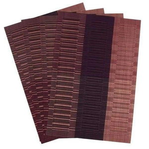 Planet Gates Purple 4 PVC Bamboo Plastic Placemats for Dining Table Runner Linens place mat in Kitchen Accessories Cup Wine mat