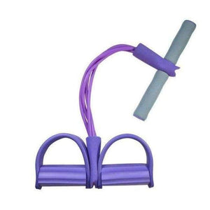 Planet Gates Purple 4 Tube Home Gym Sport Fitness Body Building Crossfit Equipment Yoga Pilates Elastic Rubber Pedal Exerciser Resistance Bands Rope