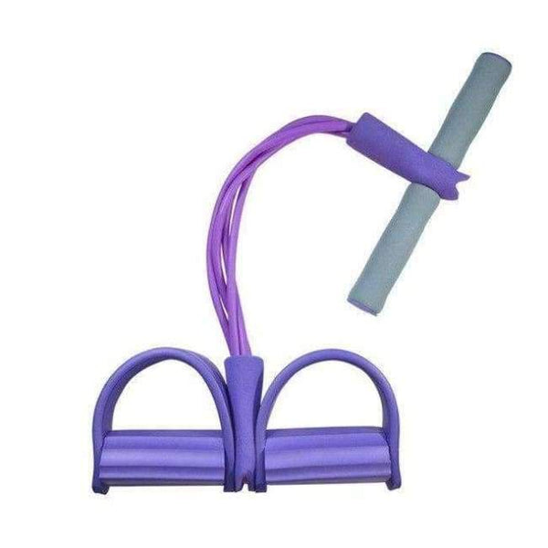 Planet Gates Purple 4 Tube Home Gym Sport Fitness Body Building Crossfit Equipment Yoga Pilates Elastic Rubber Pedal Exerciser Resistance Bands Rope