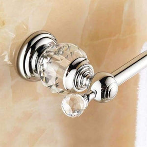 Planet Gates Purple / 40cm Crystal Chrome Towel Rack Antique Towel Bar Bathroom Accessories Products Solid Brass Towel Holder Wall Mount toalleros de barra