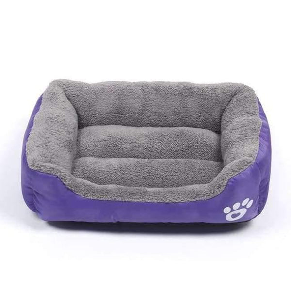 Planet Gates Purple / 42x32 cm Soft PP Cotton Pet Dog Bed Winter Warm Padded Puppy Cat Sofa Bed Cushion Waterproof Cat Dog Pet Mat House