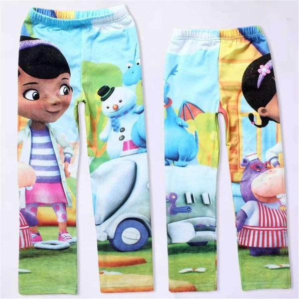 Planet Gates Purple / 5 Cotton T-shirts Leggings for Girls Flower Pants for Girls Children Cartoon Tinycottons Leginsy Kids Sport Suit