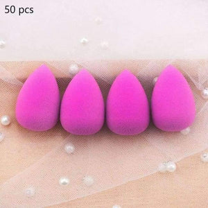 Planet Gates Purple 50pcs Makeup Sponge Water Drop shape Make up Foundation Puff Concealer Flawless Powder Smooth Beauty Cosmetic sponge beauty tool