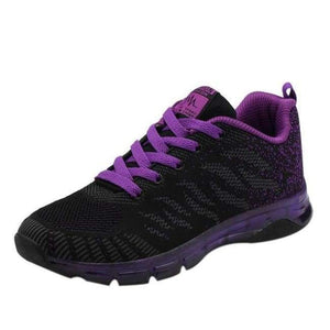 Planet Gates Purple / 6 / China YOUYEDIAN Fashion Women Vulcanized Shoes Sneakers Ladies Lace-up Casual Shoes Breathable Walking Canvas Shoes Graffiti Flat #jss