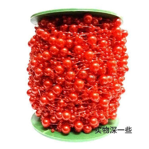 Planet Gates purple 60 Meters Fishing Line Artificial Pearls Beads Chain Garland Flowers DIY Jewelry Accessories Wedding Party Decoration