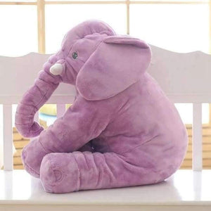 Planet Gates Purple 65cm Plush Elephant Toy Baby Sleeping Back Cushion Soft Stuffed Pillow Elephant Doll Newborn Playmate Doll Kids Birthday Gift