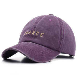 Planet Gates Purple / Adjustable Cotton Baseball Cap for Men and Women CHANCE Embroidered Hats Casual Retro Snapback Hat Summer Sun Caps Unisex Gorras