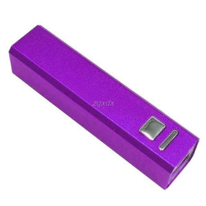 Planet Gates Purple Aluminum USB Power Bank Case 18650 Battery Charger Case DIY Kit for iPhone 5S 6S Z17 Drop ship
