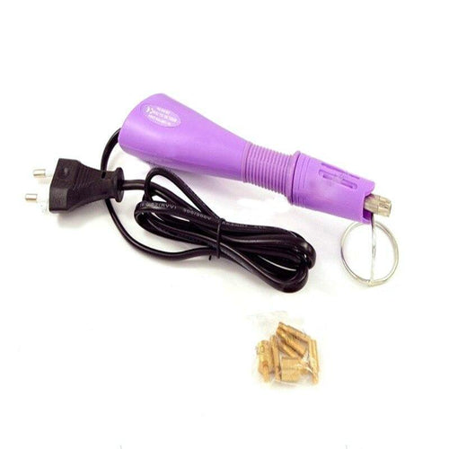 Planet Gates Purple Arts Crafts Sewing Hotfix Rhinestone Applicator Machine Hot Fix Iron Heat Tool For Clothes Sewing Tools Accessory Soldering Iron