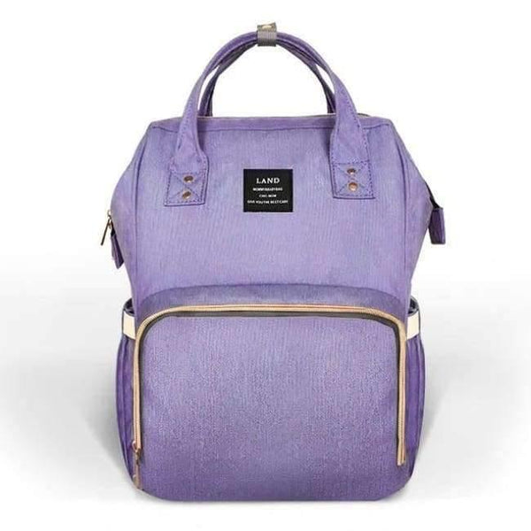 Planet Gates Purple Baby Diaper Bag Fashion Mummy Maternity Nappy Bag Large Capacity Baby Bag Travel Backpack Designer Nursing Bag/