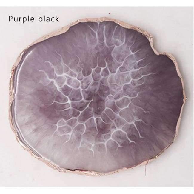 Planet Gates 10 Color Resin Nail Art Painting Gel Palette Golden Edge Polish Agate Mix Stir Crystal Gem Plate Manicure Accessory New DIY Tool