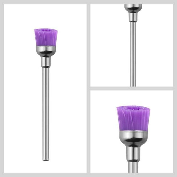 Planet Gates purple brush Diamond Nail Drill Milling Cutter Nail Art Drill Bit Cuticle Clean Cutter for Manicure Nail Files Electric Mills Burr Nail Tool
