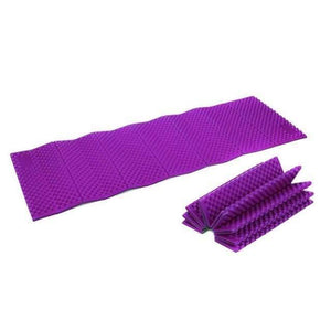 Planet Gates Purple Camping Mat Ultralight Foam Picnic Mat Folding Egg Slot Beach Mat Tent Sleeping Pad Moistureproof Camping Mattress
