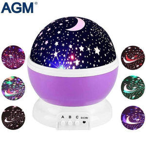 Planet Gates Purple / China AGM Stars Starry Sky LED Night Light Star Projector Moon Table Lamp Lights Luminaria Novelty Nightlight For Kids Children Baby