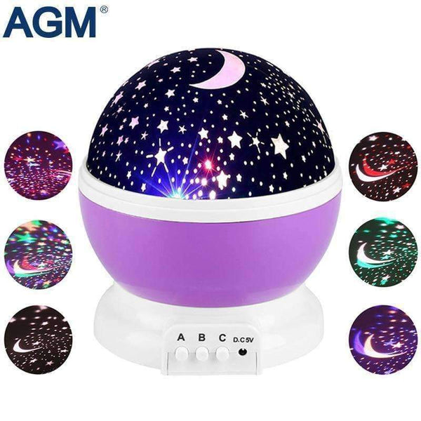 Planet Gates Purple / China AGM Stars Starry Sky LED Night Light Star Projector Moon Table Lamp Lights Luminaria Novelty Nightlight For Kids Children Baby