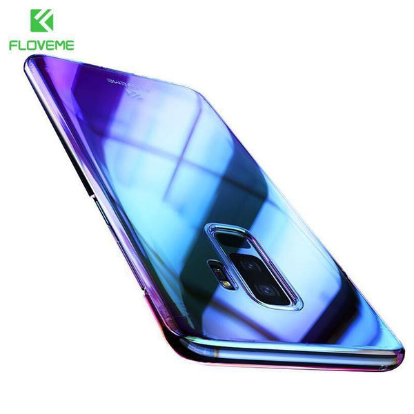 Planet Gates Purple / China / For Samsung S9 FLOVEME Aurora Blue Ray Phone Case For Samsung Galaxy S9 S9 Plus Ultra Thin PC Cover For Samsung S8 S6 S7 Edge Note 8 Cases Capa