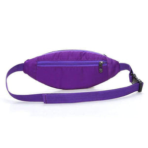 Planet Gates Purple Color Running Waist Belt Bag Waterproof Phone Holder Jogging Belly Fanny Pack Men Women Gym Fitness Bag Sport Accessories