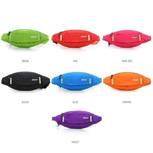 Planet Gates Purple Color Running Waist Belt Bag Waterproof Phone Holder Jogging Belly Fanny Pack Men Women Gym Fitness Bag Sport Accessories