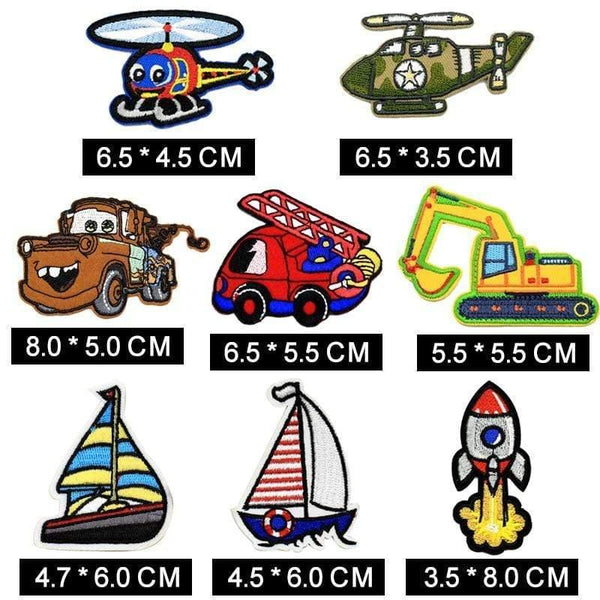 Planet Gates Purple Cute Anime Cartoon Children Iron On Patches For Clothing Sticker Sew On Embroidery Patch On Clothes Applique Stripes Mix Lot