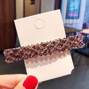 Elegant Shining Crystal Barrettes For Women Hair Ornament Headband Sweet Hair Clips Hairpins Fashion Hair Accessories