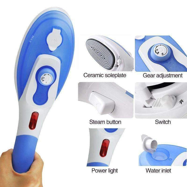 Planet Gates Purple -EU Plug / China ANIMORE Garment Steamer Household Appliances Vertical Steamer with Steam Irons Brushes Iron for Ironing Clothes for Home 220V
