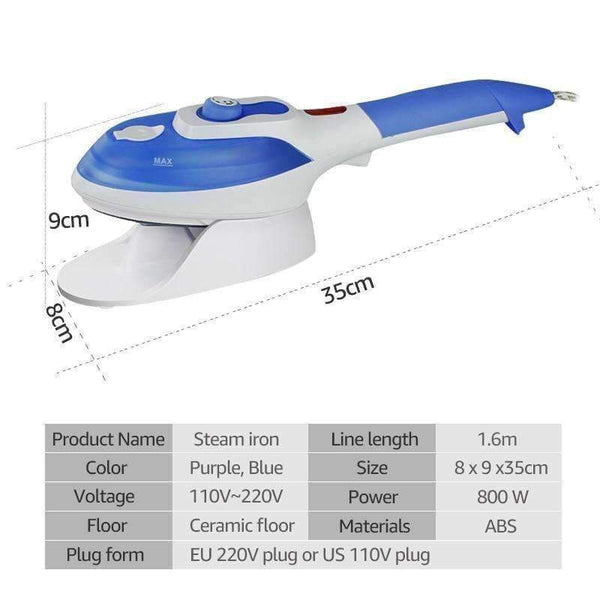 Planet Gates Purple -EU Plug / China ANIMORE Garment Steamer Household Appliances Vertical Steamer with Steam Irons Brushes Iron for Ironing Clothes for Home 220V