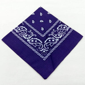 Fashion Women Cotton Bandana Scarf Square Female Bandanas 55cm*55cm Headwear Rock Girls Head Scarf Headbands Hair Accessories