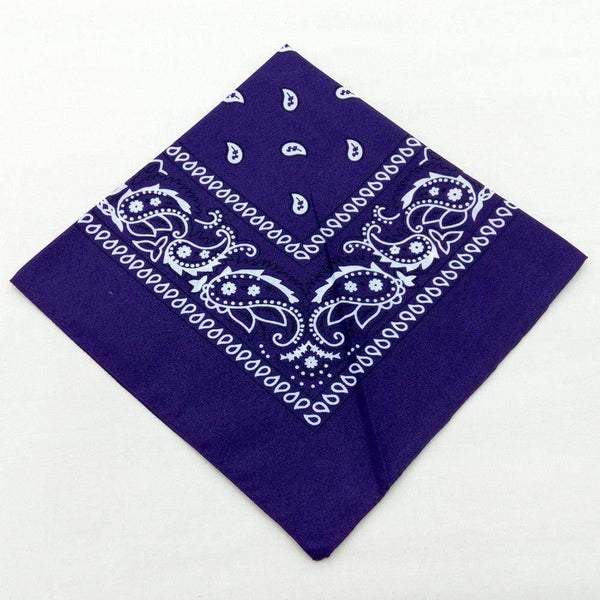 Fashion Women Cotton Bandana Scarf Square Female Bandanas 55cm*55cm Headwear Rock Girls Head Scarf Headbands Hair Accessories