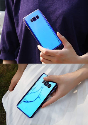 Planet Gates Purple / For Galaxy S7 / Case FLOVEME Phone Case For iPhone 7 6s 6 Plus 5s 8 X Xs Max Cases For Samsung Galaxy S6 S7 S8 Edge A5 2017 A3 A7 2016 Cover Blue-Ray