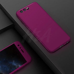 Planet Gates Purple / For Honor 8 Lite H&A Luxury 360 Full Cover Phone Case on the For Huawei Honor 9 8 Lite 10 V10 Tempered glass Protective Cover 9lite 8lite 10 Case