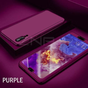 Planet Gates Purple / For P9 ZNP 360 Full Cover Phone Case For Huawei P9 P10 P20 Mate 9 10 Lite P10 Plus Cases With Glass For Huawei P20 Mate 10 Pro P9 Case