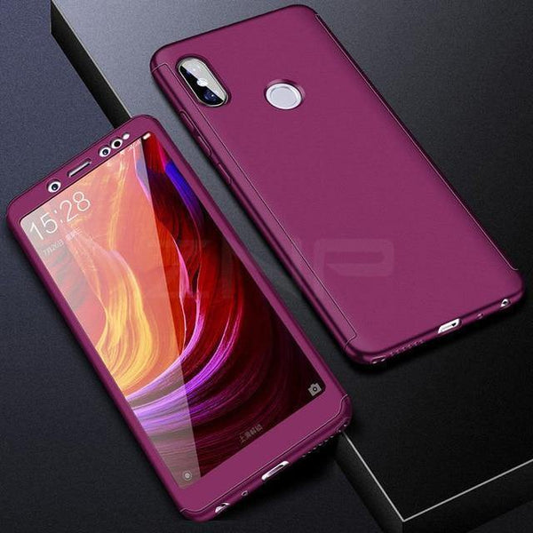 Planet Gates Purple / For Redmi 4X ZNP 360 Protective Full Cover Phone Case For Xiaomi Redmi Note 5 6 Pro 5A S2 4X Case For Redmi 5A 6A 6 Pro 5 Plus With Glass