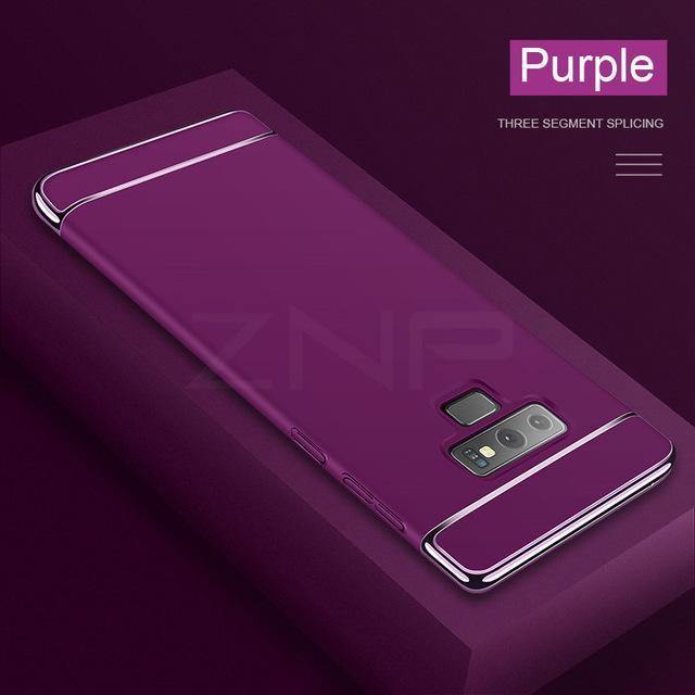 Planet Gates Purple / For S7 ZNP Luxury Ultra Thin Full Cover Phone Case for Samsung Galaxy S8 S9 Plus S7 Edge Hard PC Plating Case For Samsung Note 8 9 Case