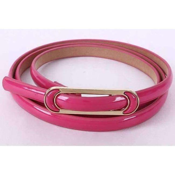 Planet Gates Purple Free Shipping 2018 New Fashionable  Womens Red Yellow Green Candy Color Shinny Belt For Ladiy Female