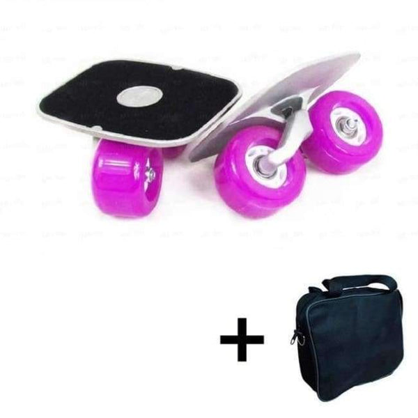 Planet Gates Purple handbag Portable Drift Board For Freeline Roller Road Driftboard Skates Anti-skid Skate board Skateboard Sports patines 4 ruedas