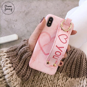 Planet Gates purple / i7 i8 Pu leather Grip Starp Phone Case for iphone 8 8plus 7 7plus 6/6S 6plus 6S+ Hard Back Cover Case