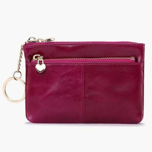 Planet Gates Purple Jamarna Women Coin Purse Genuine Leather Oil Wax Female Card Holder Red Coin Organizer Key Pouch Small Coin Purse Wallets New