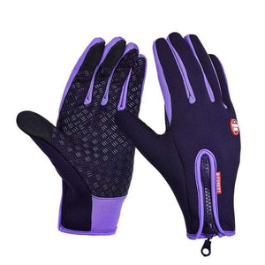 Planet Gates Purple / L Unisex Touchscreen Winter Thermal Warm Cycling Bicycle Bike Ski Outdoor Camping Hiking Motorcycle Gloves Sports Full Finger