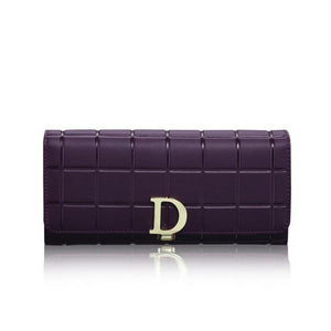 Planet Gates Purple Leather Wallet Fashion Wallets Women's Wallet Long Coin Purse Luxury Wallet kashelek Female Clutch Card Holder