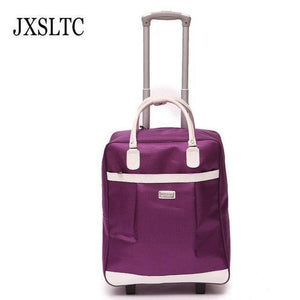 Planet Gates Purple Luggage Metal Trolley Travel Bags Suitcase on wheels valise bagages roulettes Hand Trolley Unisex Bag Sac Board Chassis Package