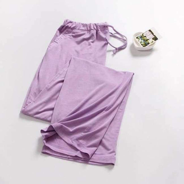 Planet Gates purple / M Women's Trousers Modal Spring Autumn Bottom Pyjama Cotton Pajama Pants Ladies Pajama Bottoms Black Women Sleeping Pants Q296