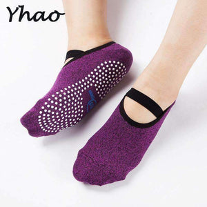 Planet Gates Purple / One Size Fits Most High Quality Yoga Socks Anti-slip Quick-Dry Damping Bandage Pilates Ballet Socks Good Grip For Men&Women Cotton Socks