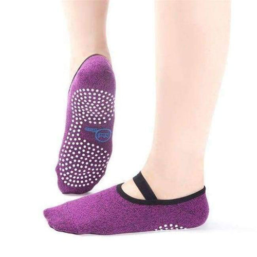 Planet Gates Purple / One Size Fits Most High Quality Yoga Socks Anti-slip Quick-Dry Damping Bandage Pilates Ballet Socks Good Grip For Men&Women Cotton Socks