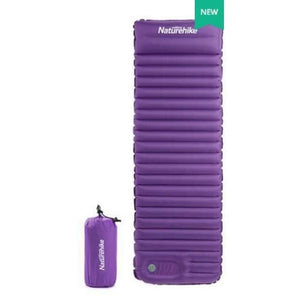 Planet Gates Purple Outdoor Push Inflatable Camping Mat Tent Outdoor Envelope Waterproof Sleeping Pad Picnic Folding Mattress NH18Q001-D