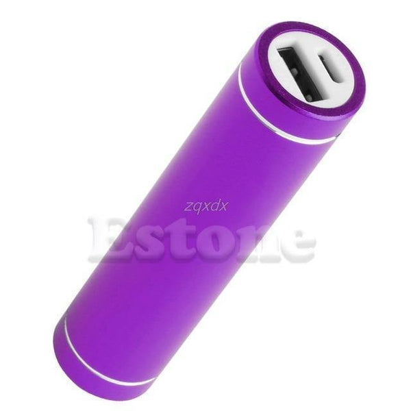 Planet Gates Purple Portable USB Mobile Power Bank Charger Pack Box Battery Case For 1 x 18650 New Z17 Drop ship