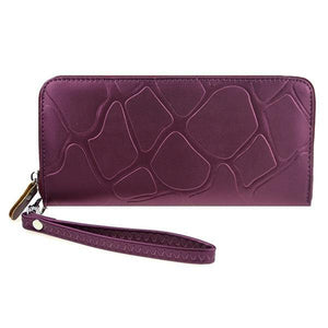 Planet Gates Purple Pu Leather Women Wallet Female Purse Large Capacity Wallets Female Purse Lady Purses Phone Pocket Card Holder Carteras