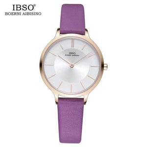 Planet Gates Purple Quartz Watch Women Genuine Leather Women Watches  Luxury Ladies Watch Montre Femme