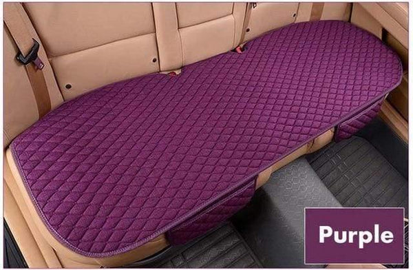 Planet Gates fioletowy tył 1 sztuka / chiński lniany pokrowiec na fotel samochodowy cztery pory roku przód tył len poduszka oddychająca mata ochronna akcesoria samochodowe uniwersalny rozmiar